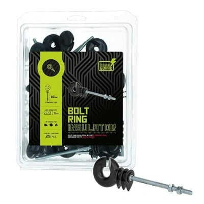 Afbeelding van ZoneGuard Schroef Ringisolator 80 mm Zwart One Size