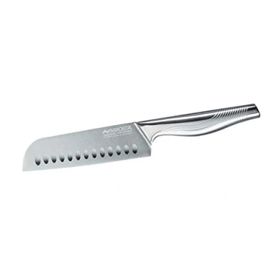 Afbeelding van Nirosta Santoku Swing Mes van roestvrij staal, antislip handvat, multifunctioneel mes, scherp, scherp lemmetlengte ca. 16 cm, hoeveelheid: 1 stuk