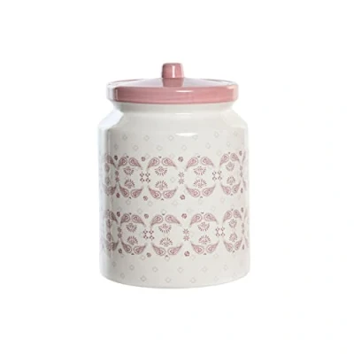 Afbeelding van Tin DKD Home Decor 15,5 x 21 cm Roze Wit Dolomite
