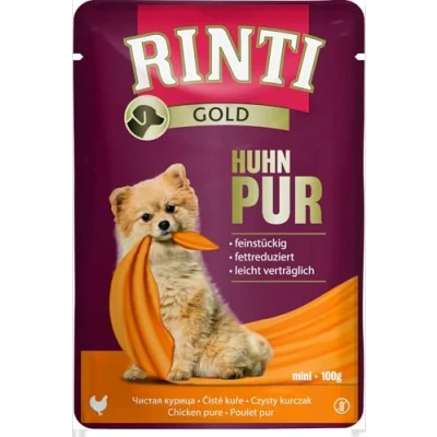 Afbeelding van RINTI Gold 10 x 100 g Hondenvoer Kip Puur