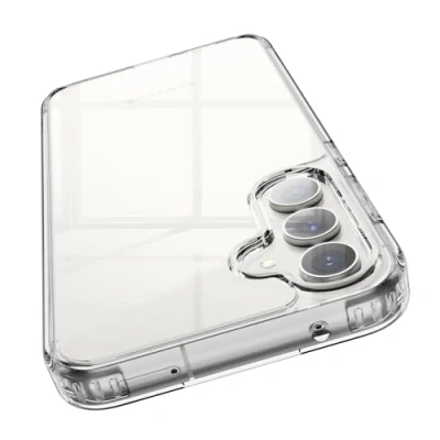 Afbeelding van elago hybride transparante hoes compatibel met Samsung Galaxy S23 FE technologie TPU + polycarbonaat, vergeling verminderd, nauwkeurige uitsparingen voor camera, beschermhoes,