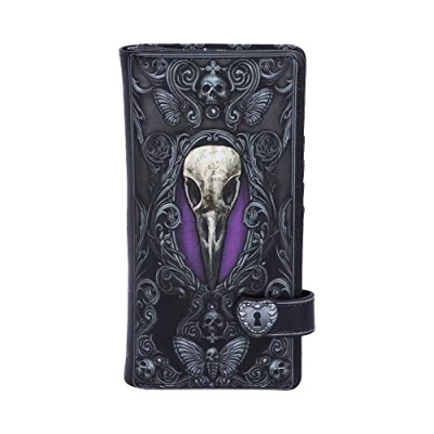 Afbeelding van Nemesis Now Dames portemonnee Edgar&#039;s Raven Reliëfuitvoering Zwart/Paars