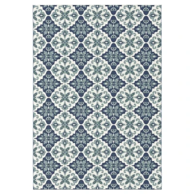 Afbeelding van Buitenkleed Bubbly Delft Blauw 200x290 Cm