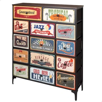 Afbeelding van Ladenkast Max Home Vintage 103 x 119 30 cm