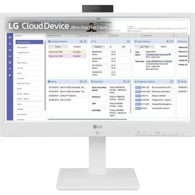 Afbeelding van LG Electronics All in One Thin Client 24CR670N 6P 60.5 cm (23.8 inch) Full HD Intel® Celeron® N5105 8 GB RAM 16 HDD Intel 6P.AEU