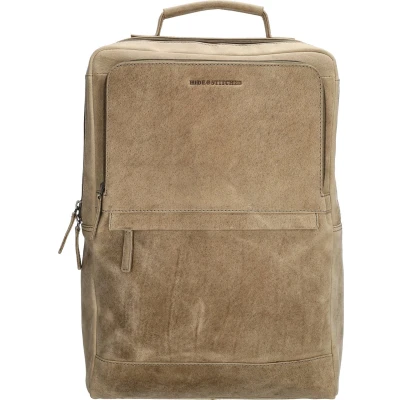 Afbeelding van Hide &amp; Stitches Idaho Rustic Rugzak donkerzand Damestas