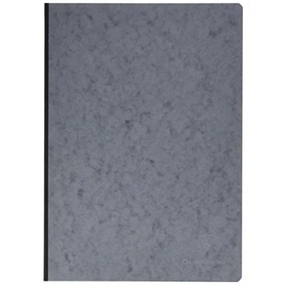 Afbeelding van Clairefontaine 791465C Collection Age Bag Notitieboek, genaaid, achterkant van linnen, Grijs, A4, 21x 29,7cm, 192 pagina&#039;s, gelinieerd, wit papier, 90g, omslag met glanskaart, ledernerf
