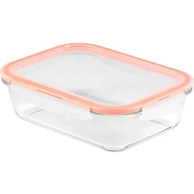 Afbeelding van Lock &amp; Ovenschaal Met Deksel 1,6 Liter Glas Roze Schalen