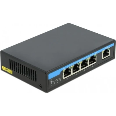 Afbeelding van DeLOCK Gigabit Ethernet Switch 4 Port PoE + 1 RJ45