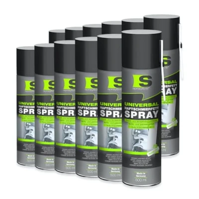 Afbeelding van Spraytive Lot de 12 sprays lubrifiants universels 500 ml Graisse lubrifiante et huile dérivation pour voiture, articulations, roulements charnières pulvérisation à haute