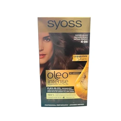 Afbeelding van Syoss Oleo Intense Haarverf, chocoladebruin, 4 86, 115 ml, 3 stuks