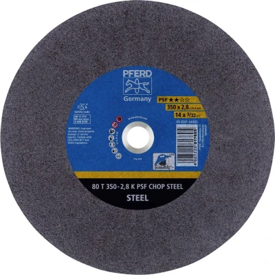 Afbeelding van PFERD 80 T 350 2,8 K PSF CHOP STEEL/25,4 66323574 Doorslijpschijf recht mm 10 stuk(s) Getemperd staal, Staal