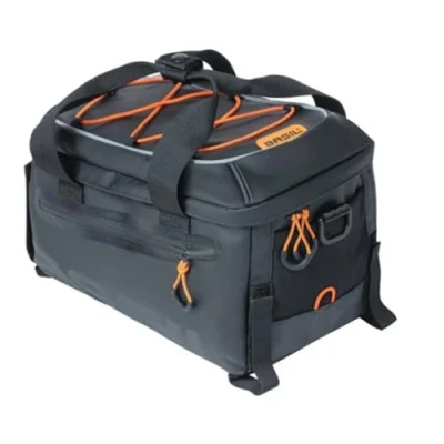 Afbeelding van Bagagedragertas Basil Miles Tarpaulin 7 liter 32 x 20 cm zwart/oranje