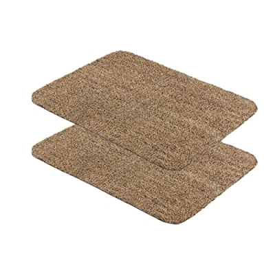 Afbeelding van ASTRA Entra Deurmat, vuilvangmat, wasbaar, 40 x 60 cm, beige, 100% katoen, absorberend, antislip, onderhoudsvriendelijk
