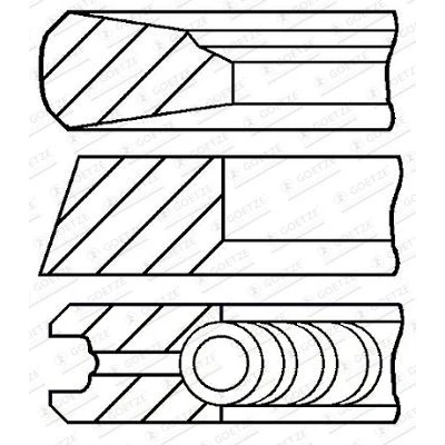 Afbeelding van GOETZE ENGINE 08 444600 00 Zuigerveer 110