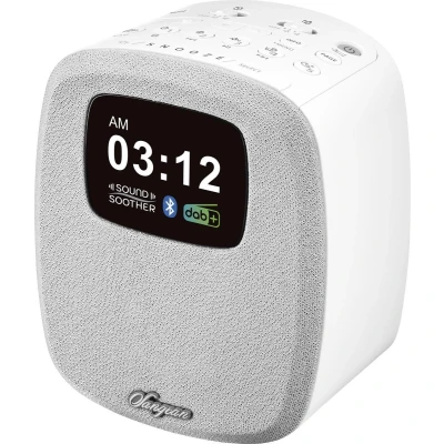 Afbeelding van Sangean DCR 83 White DAB+/FM digitale wekkerradio wit met bluetooth en aux