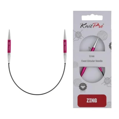 Afbeelding van KnitPro Zing vaste breinaalden rondbreinaalden 22,5 cm x 5 mm