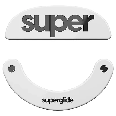 Afbeelding van Superglide2 Getextureerde muispads met snelheid regelbare snelheid, gemaakt van duurzaam stevig glas voor Pulsar X2 Series draadloze gamingmuis [Wit]