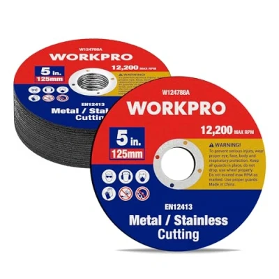 Afbeelding van WORKPRO Set van 20 doorslijpschijven 125 metaal professionele slijpschijven voor roestvrij staal mm x 1,2 22 mm, accessoires haakse slijpers