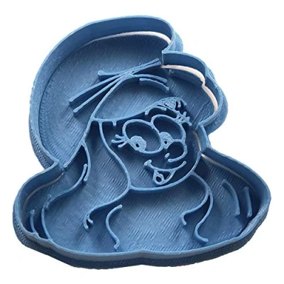 Afbeelding van Cuticuter Pituphe uitsteekvorm voor koekjes, blauw, 8 x 7 1,5 cm