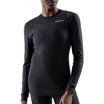 Afbeelding van Craft Dames Thermoshirt Core Wool Merino Zwart