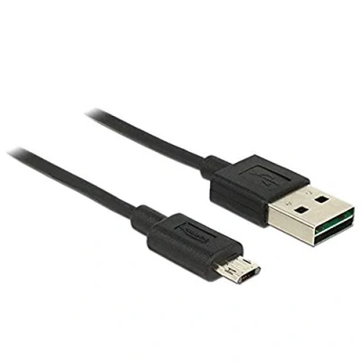 Afbeelding van Easy Micro USB naar A kabel USB2.0 tot 2A / zwart 2 meter