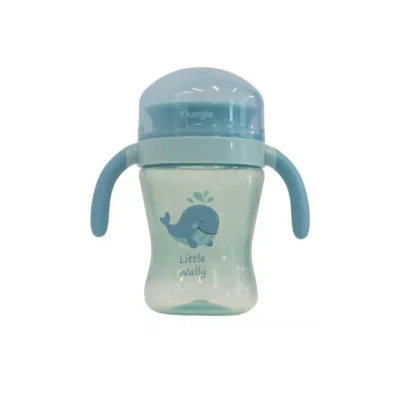 Afbeelding van Bo Jungle Drinkbeker kinderservies antilekbeker 360 240 ml Met handgrepen en deksel Little Wally Drinking Cup
