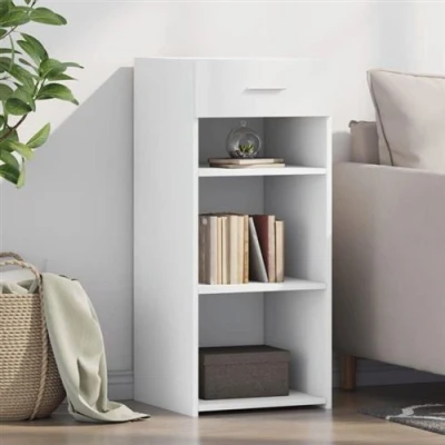 Image de vidaXL Buffet blanc 40x42,5x93 cm bois d&#039;ingénierie846313