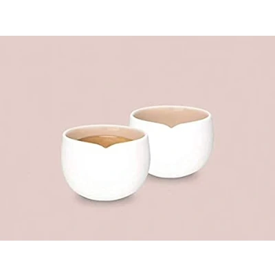 Afbeelding van Nespresso Origin Collection Espressokopjes van porselein, wit, 2 stuks