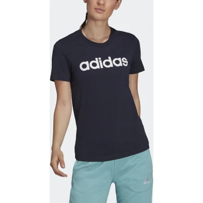 Afbeelding van adidas Sportswear W LIN T Tshirt print, Dames, Maat: Large, Legend ink/white