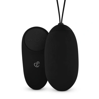 Afbeelding van XL Vibratie ei Met Afstandsbediening Zwart Waterproof Siliconen Vibrerend
