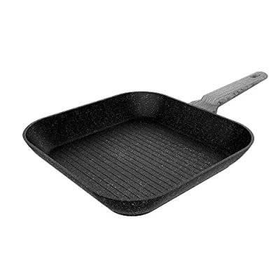 Image de Grill Cecotec Polka Exclusive 28 Wood&amp;Rock Gril de cm en aluminium forgé.