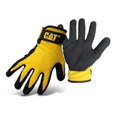 Afbeelding van Caterpillar 17416 Nitril gecoate nylon handschoenen heren, zwart, XL, zwart.