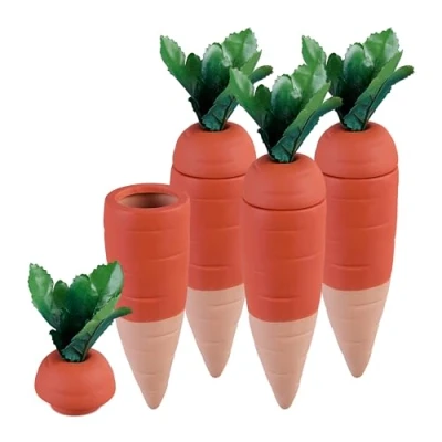 Afbeelding van Relaxdays waterdruppelaar keramiek wortel set van 4 druppelsysteem potplanten