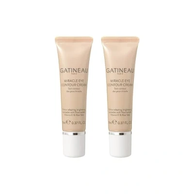 Afbeelding van Gatineau Perfection Ultime Miracle oogcrème, maskeert kringen rond de ogen, hydrateert met hyaluronzuur en vitamine E (11 ml x 2) Duo Pack