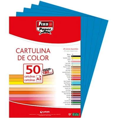 Afbeelding van Fixo Paper 11120330 indexkaarten, A3, 180 g, blauw, 50 stuks
