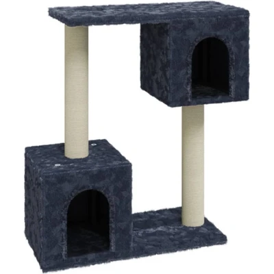 Afbeelding van vidaXL Kattenmeubel met sisal krabpalen 60 cm donkergrijs