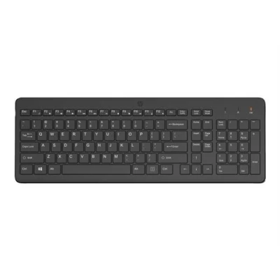 Image de HP 225 Clavier 2.5 zone layout sans fil 2.4 GHz QWERTY Anglais noir