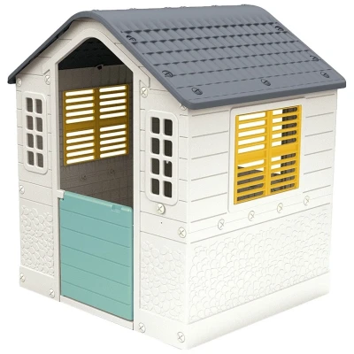 Afbeelding van Dolu Playhouse White/Blue/Yellow