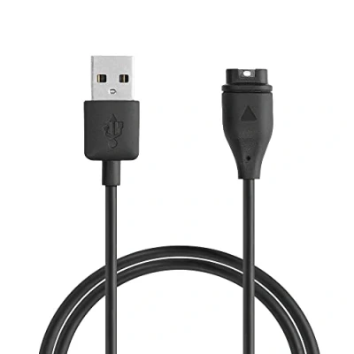 Afbeelding van kwmobile USB oplaadkabel geschikt voor Garmin Venu 2 Plus / Fenix 7 Vivomove sport kabel Laadkabel smartwatch in zwart