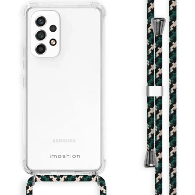 Afbeelding van iMoshion Hoesje Geschikt voor Samsung Galaxy A53 met koord Backcover Transparant