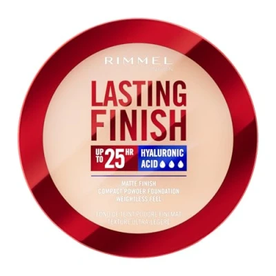 Afbeelding van Rimmel Lasting Finish 001 Fair Porcelain, compacte foundation, Soft Focus, Mat, volledige dekking, SPF20, veganistische formule, 7 g