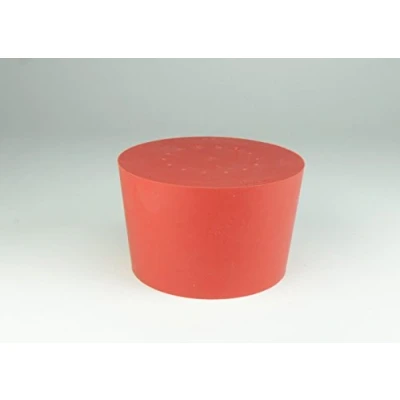 Afbeelding van Deutsch &amp; Neumann rubberen stop, rood, diameter 70 mm, hoogte 50 mm