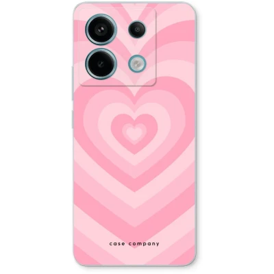 Afbeelding van Case Company® hoesje geschikt voor Xiaomi Redmi Note 13 Pro 5G Hart Roos Soft Cover Telefoonhoesje Bescherming aan alle Kanten en Schermrand
