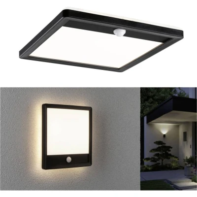 Afbeelding van Paulmann Lamina PIR 94665 LED buitenlamp met bewegingsmelder (wand) 15 W Zwart