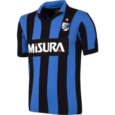 Afbeelding van COPA FC Internazionale 1986 Retro Voetbalshirt Mannen Blauw Zwart M