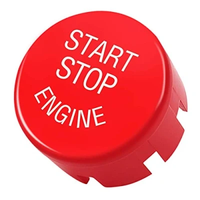 Afbeelding van TTCR II Sports rode startmotor schakelknop compatibel met BMW, vervanging startknop (compatibel BMW F30 F10 F01 F15 F25 G30 G31 G11 G12)