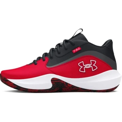 Afbeelding van Under Armour UA Lockdown 7 Basketbalschoenen, uniseks, rood, zwart, rood.
