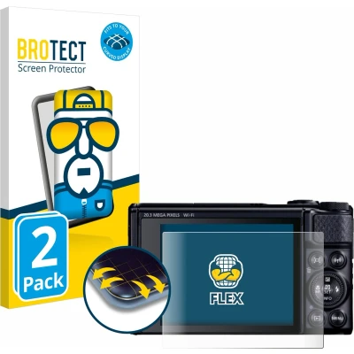 Afbeelding van BROTECT Screenprotector voor Canon PowerShot SX740 HS Lite Folie Beschermfolie transparant volledig dekking (2 Stuks)