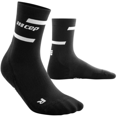 Afbeelding van CEP Run Mid Cut Compressie Sokken Zwart Heren(42 45)
